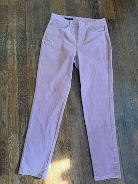 Brooks Brothers Corduroy Straight-Leg Pants in Dusty Rose